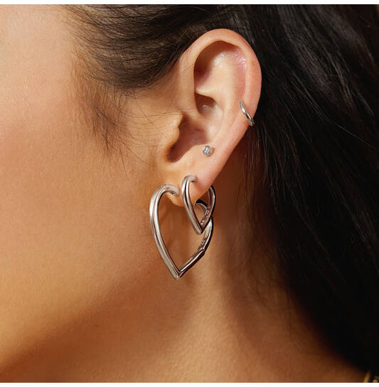  Sunny Sparkler - Earrings - Silver / Rhodium plated - 2cm